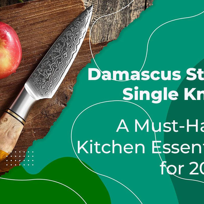 Damascus Steel Single Knife: A Must-Have Kitchen Essential for 2023 - The Bamboo Guy