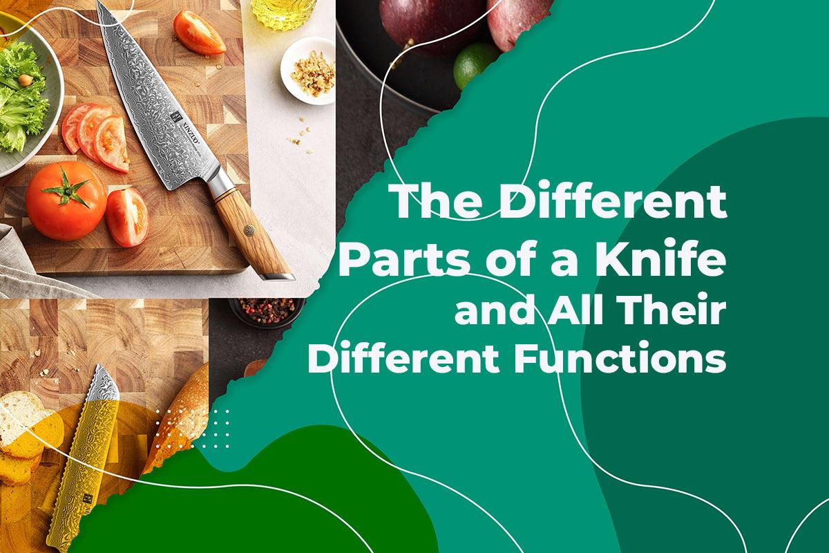 The Different Parts of a Knife and All Their Different Functions