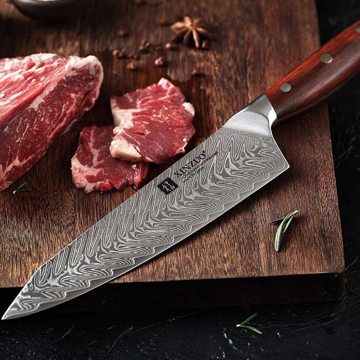 Xinzuo B27 8.5" 67 Layer Japanese Damascus Chef Knife Damascus Steel Chef Knife