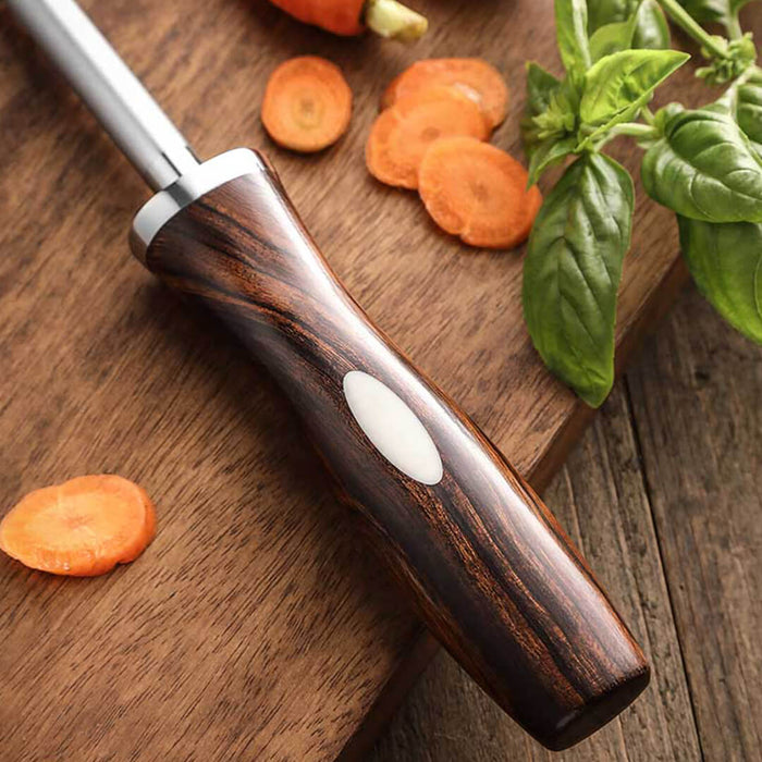 B46D Stainless Steel BBQ/Serving Fork with North American Desert Ironwood and Synthetic Ox Bone Handles