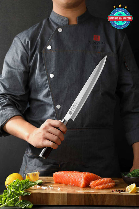 Xinzuo SE Sandblasted Steel Sashimi Kitchen Knife