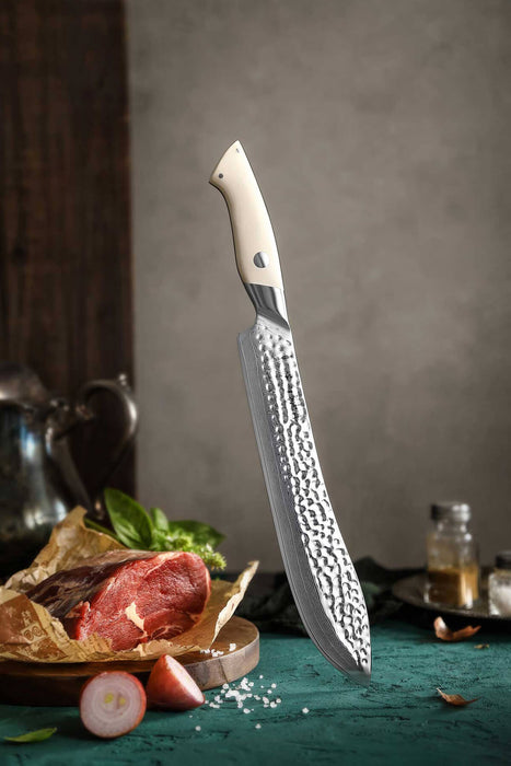 HEZHEN B38H 67 Layer Japanese Damascus Butcher Knife