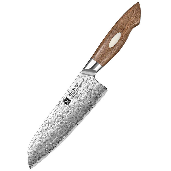 Xinzuo B46W 7" Damascus Santoku Knife 67 Layer Genuine Japanese AUS-10 Steel Open Box