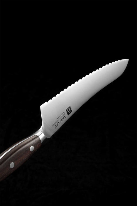 Xinzuo B35 German Stainless Steel Sandalwood Kitchen Frozen Food Knife