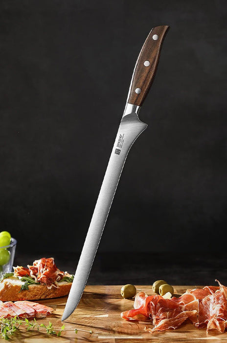 Xinzuo B35 10" Ham & Meat Carving Knife German Steel Open Box