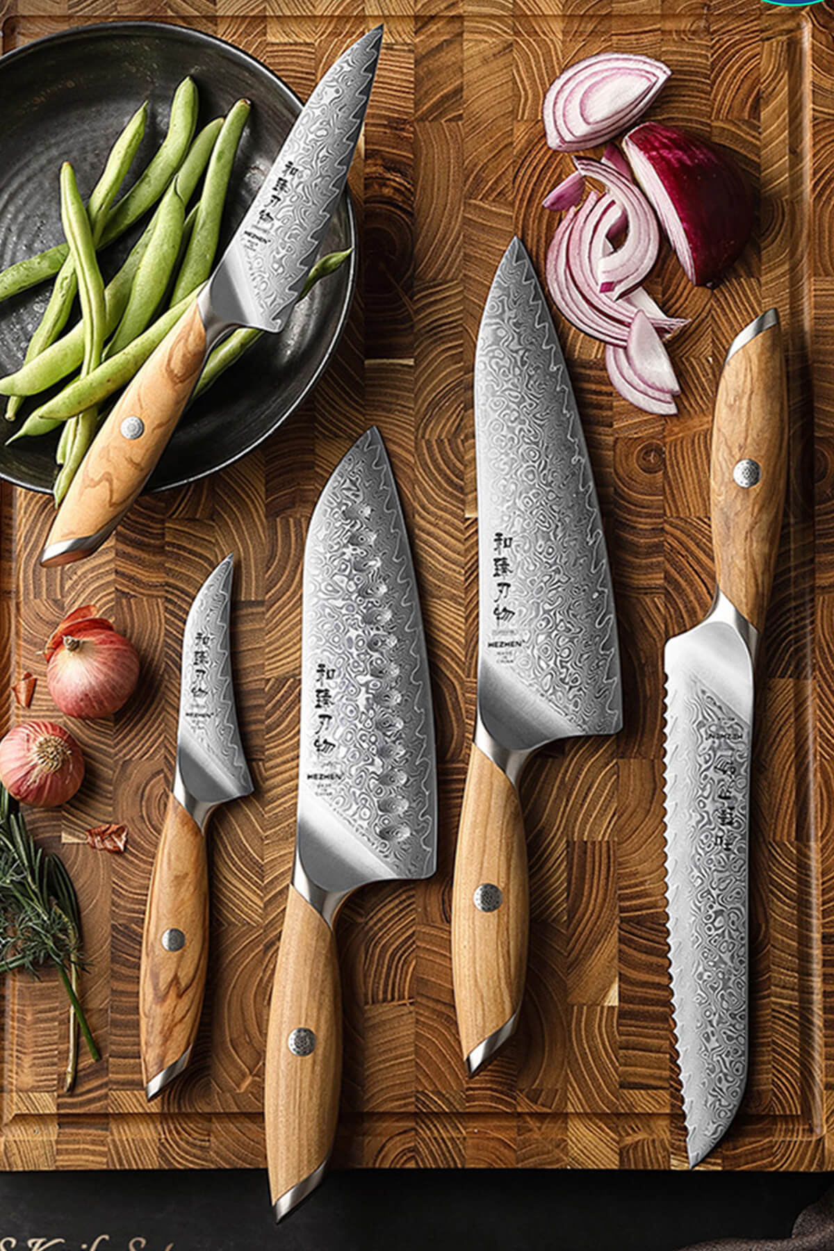 Build Your Own Damascus Chef Knives Set With Xinzuo's X01 Damascus Steel Knives